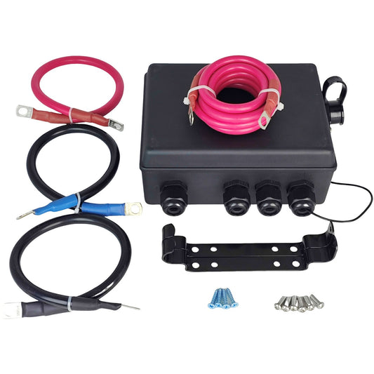 M8 Pre-Wired Winch Control Box Kit for 12V 500A Winch Solenoid Contactor Relay