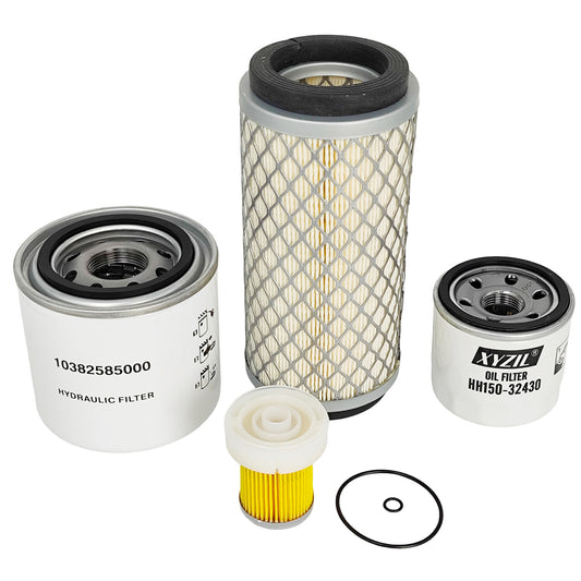 Filter Kit Fit for Mahindra Max 26 XL 2516 2415 HST Gear w/ 1.3L Tractor Engine
