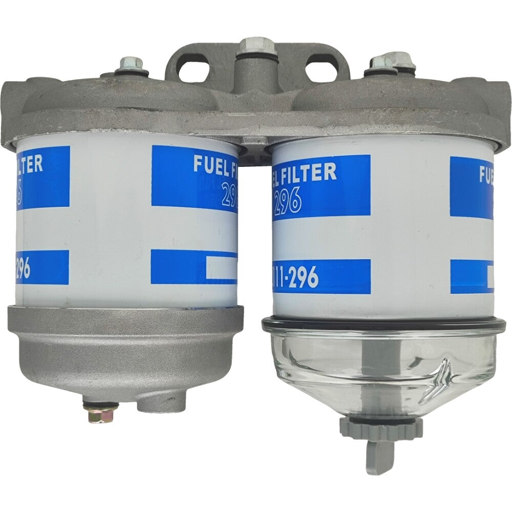 Dual Fuel Filter Glass Bowl Fit for Ford 2610 2910 3610 4610 5610 EBPN9N166AA