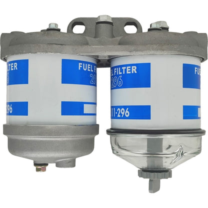 Dual Fuel Filter Glass Bowl Fit for Ford 2610 2910 3610 4610 5610 EBPN9N166AA