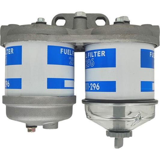 EBPN9N166AA Dual Fuel Filter Glass Bowl Fit for Ford Tractor 2000 3000 4000 5000