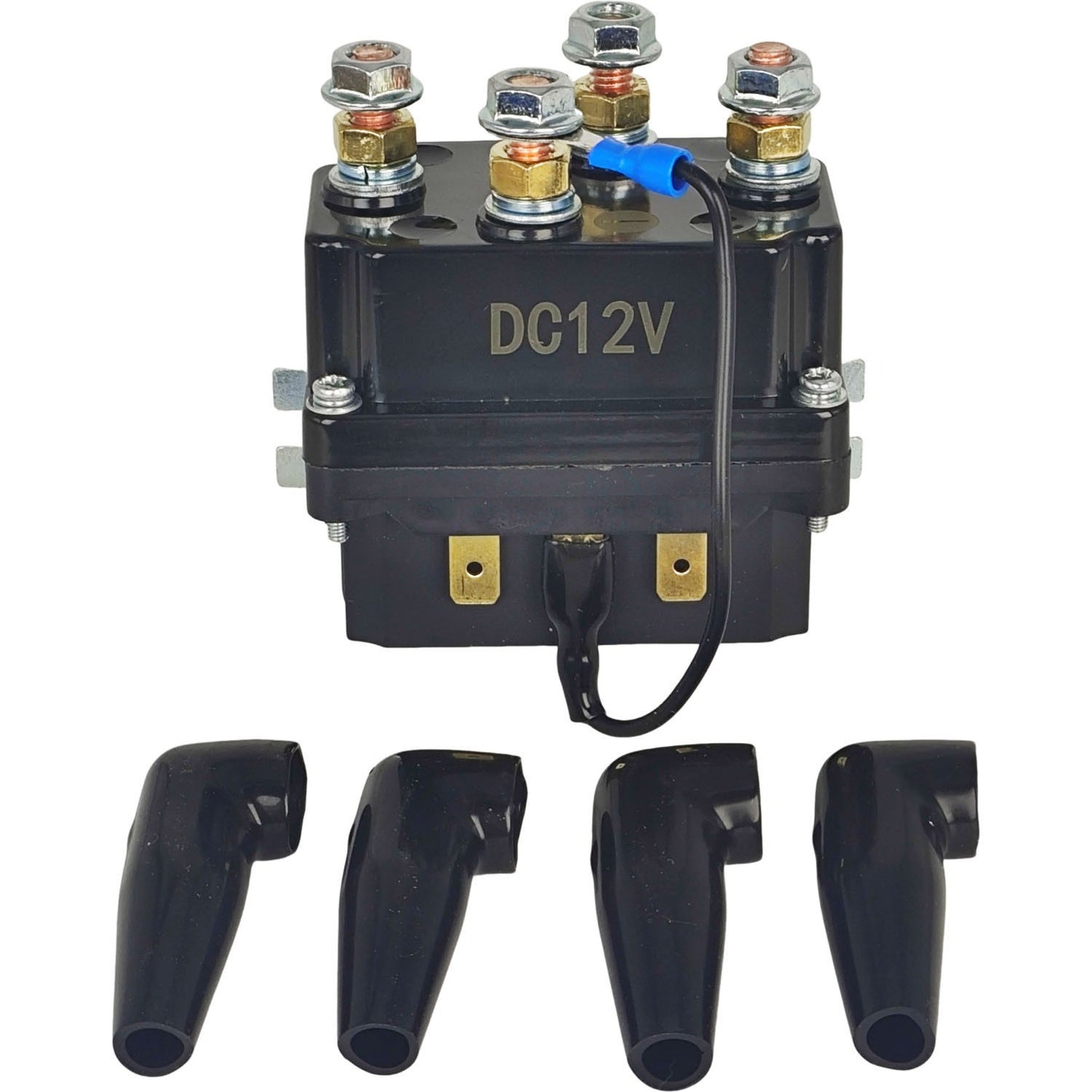 M8 Lug Pre-wired Winch Solenoid Relay Contactor Control Box Wire Storage Kit