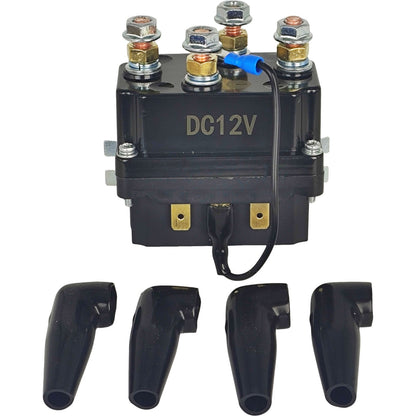 M8 Lug Pre-wired Winch Solenoid Relay Contactor Control Box Wire Storage Kit