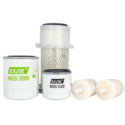 In-Line Fuel Air Oil HST Filter Kit for Kubota G1700 G1800 G1900 G2000