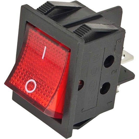 ZE-235-2 Lighted Rocker Toggle Switch ON OFF Fit for Zing Ear 4 Prong Snap-in