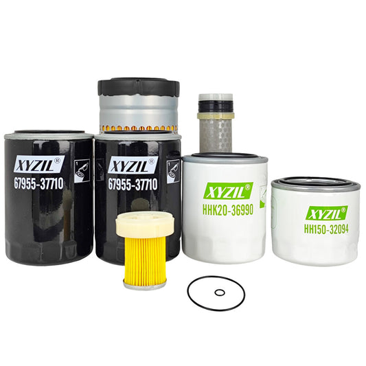 Air Fuel Hyd HST Oil Filter Kit for Kubota B2410HSDB B2410HSE B7500HSD B26