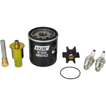 Maintenance Service Kit w/ Spark Plug & Fuel Filter Fit for Kohler Marine 7.3E