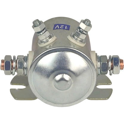 12V 4-Terminal Continuous Duty Solenoid Relay Fit for Winch Marine RV Heavy Duty