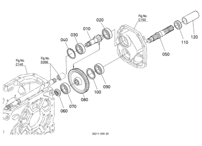 37650-43530 PTO Shaft Front Axle Oil Seal 3A111-80290 3A11180290 3765043530