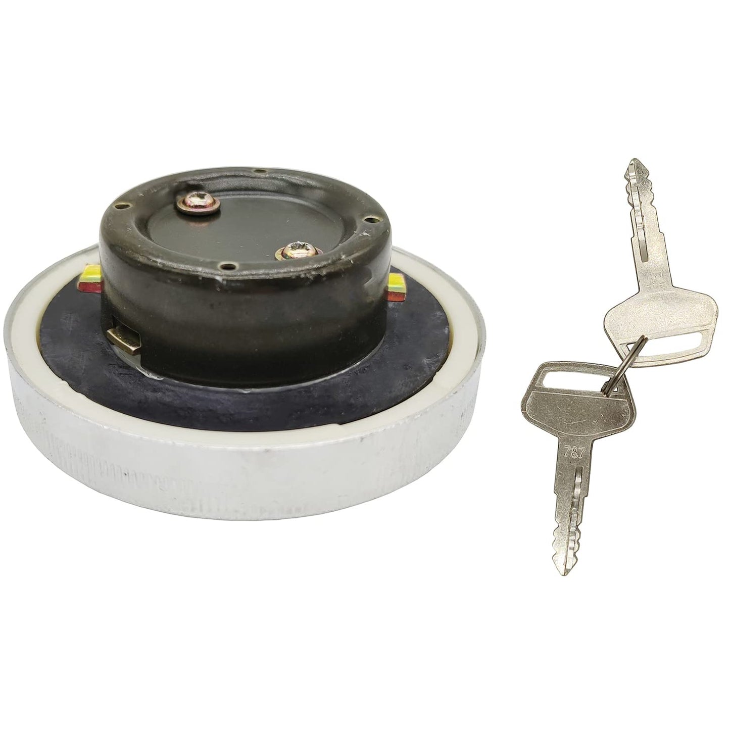 Fuel Cap with Keys 20U-04-21360 20U-04-21361 Compatible with Komatsu PC45MR-1 PC50UU-2 PC58SF-1 PC75UU-2 PC128US-1 PC228UU-1